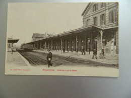 Delcampe - BELGIQUE                 ERQUELINNES                            INTERIEUR DE LA GARE - Erquelinnes