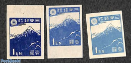 Delcampe - Japan 1946 Definitives 3v (diff. Colours), Mint NH - Nuevos