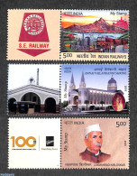 Delcampe - India 2019 My Stamp 3v+tabs, Mint NH, Nature - Religion - Transport - Elephants - Churches, Temples, Mosques, Synagogu.. - Ungebraucht