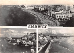 Delcampe - BIARRITZ Vue Panoramique Sur La Grande Plage 1 (scan Recto Verso)KEVREN0672 - Biarritz