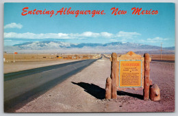 Delcampe - Entering Albuquerque New Mexico Carte Postale Postcard - Albuquerque