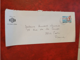 Delcampe - Lettre MALTE ENTETE HILTON MALTA ST JULIAN'S TIMBRE BAJJA TAL MELLIERA 1991 ? - Malta
