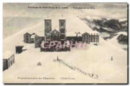 Delcampe - CPA Pelerinage De Notre Dame De La Salette Vue Generale En Hiver Propriete Exclusive Des Chapelains - La Salette