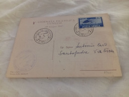 Delcampe - CARTOLINA COMMEMORATIVA 1° GIORNATA FILATELICA CUNEESE- 18 MAGGIO 1947 - Post & Briefboten