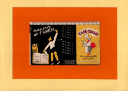 Delcampe - Tablette Cartonnée Tables De Multiplications Ecoliers Café COLLET  (Ancien )  & Cote 852.2061 - Autres & Non Classés