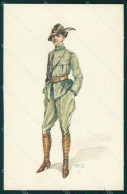 Delcampe - Militari Esercito Italiano Alpini Uniforme GMD Cartolina XF0508 - Regimente