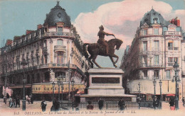 Delcampe - 45 ORLEANS PLACE DU MARTROI ET LA STATUE DE JEANNE D ARC - Orleans