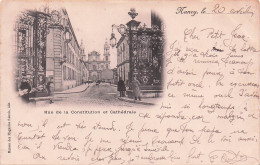 Delcampe - 54 NANCY RUE DE LA CONSTITUTION ET CATHEDRALE - Nancy