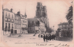 Delcampe - 45 ORLEANS LA PLACE DE L ETAPE LA CATHEDRALE - Orleans