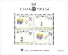 Delcampe - Madere Bloc N** Yv:10 Mi:10 Europa Cept Jeux D'enfants Joeira - Madeira
