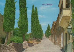 Delcampe - ESPAÑA Pollensa Mallorca El Calvario Escalera Cipreses Y Unposted #PBD239 - Mallorca