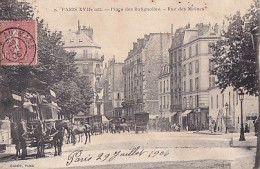 Delcampe - PARIS       PLACE DES BATIGNOLLES     RUE DES MOINES      OMNIBUS - Paris (17)