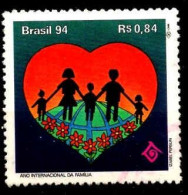 Delcampe - Brésil Poste Obl Yv:2197 Mi:2613 Ano Internacional Da Familia (Obl.mécanique) - Gebraucht