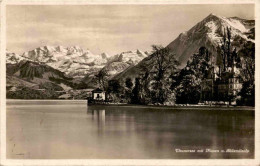 Delcampe - Thunersee Mit Niesen U. Blüemlisalp (513) * 27. 7. 1928 - Thun