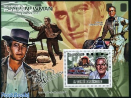 Delcampe - Sao Tome/Principe 2009 Paul Newman S/s, Mint NH, Performance Art - Transport - Movie Stars - Automobiles - Schauspieler