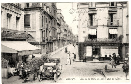 Delcampe - CPA - 76 - DIEPPE - Rue De L’Épée - Restaurants Rue De La Halle Au Blé… Rocher De Cancale, Restaurant Hôtel De Brighton - Dieppe