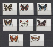 Delcampe - Rwanda 1979 Butterflies IMPERFORATE   MNH OG RRR - Mariposas