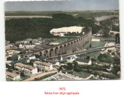 Delcampe - BARENTIN: Le Viaduc Et Le Pont Route Vue Aérienne 10x15 - état - Barentin
