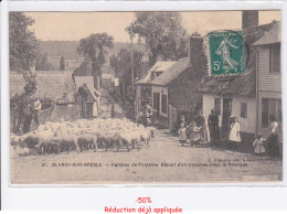 Delcampe - BLANGY-sur-BRESLE: Hameau De Fontaine, Départ D'un Troupeau Pour Le Paturage - Très Bon état - Blangy-sur-Bresle