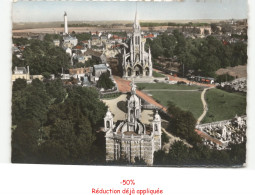 Delcampe - BONSECOURS: La Basilique Notre-dame Et Le Monument De Jeanne D'arc Vue Aérienne 10x15 - Très Bon état - Bonsecours