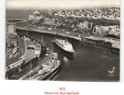 Delcampe - DIEPPE: Le Chenal Et Vue Sur L'église Notre-dame De Bon-secours Vue Aérienne 10x15 - Très Bon état - Dieppe