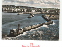 Delcampe - DIEPPE: La Jetée, L'entrée Du Paquebot Venant De Newhaven Vue Aérienne 10x15 - état - Dieppe