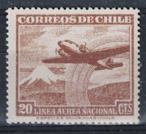 Delcampe - Chili Timbre Linea Aerea Nacional 20 Cts (MH *) - Chile