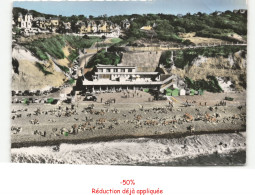 Delcampe - MESNIL-VAL: La Plage, Le Casino Vue Aérienne 10x15 - Très Bon état - Mesnil-Val
