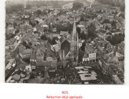 Delcampe - LILLEBONNE: L'église Et Le Centre Monument Historique XVIe Siècle Vue Aérienne 10x15 - Très Bon état - Lillebonne