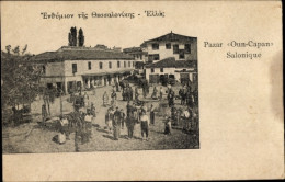 Delcampe - CPA Saloniki Thessaloniki Griechenland, Pazar Oun Capan - Griechenland