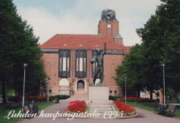 Delcampe - Finland Lahti City Hall And Sculpture Architectural View Unposted #PBY032 - Finnland