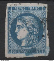 Delcampe - N°46B PIQUAGE En LIGNE De Particulier Sur 3 Côtés Car HdF + RESSUYAGE TBE GRDE MARGES - 1870 Bordeaux Printing