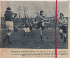 Delcampe - Voetbal Football - Match Beerschot X Berchem - Orig. Knipsel Coupure Tijdschrift Magazine - 1955 - Ohne Zuordnung