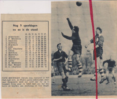 Delcampe - Voetbal Football - Match Club Mechelen X Club Luik - Orig. Knipsel Coupure Tijdschrift Magazine - 1955 - Ohne Zuordnung