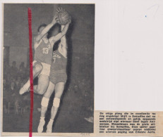 Delcampe - Basketbal - Match Semailles X Antwerp - Orig. Knipsel Coupure Tijdschrift Magazine - 1955 - Ohne Zuordnung