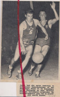 Delcampe - Basketbal - Match Hellas X Royal IV Brussel - Orig. Knipsel Coupure Tijdschrift Magazine - 1955 - Ohne Zuordnung