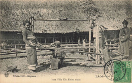 Delcampe - Laos * 1907 * Jeune Fille Kha Kouène Tissant * Tissage * Tribe Tribu éthnique Ethno Ethnic - Laos
