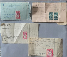 Delcampe - South Africa WWII 1940s Receipts With War Effort Stamps – 4 Historical Documents - Cartas