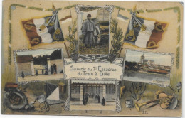 Delcampe - DOLE MILITARIA Souvenir Du 7 ème Escadron Du Train - Dole
