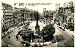 Delcampe - Bruxelles Bruessel Place De Brouckere Vue A Vol D Oiseau Monument - Andere & Zonder Classificatie