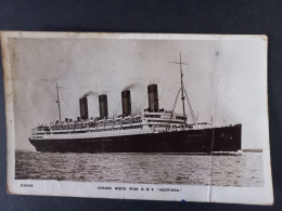 Delcampe - RMS Aquitania – Cunard White Star Ocean Liner, Four-Funnel Luxury Passenger Ship - Paquebote