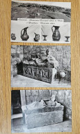 Delcampe - Lot Of 3 Vintage Photo Postcards - Tuscania Etruscan Archaeology, Bromofoto Milano - Viterbo