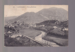 Delcampe - 65 - Lourdes - Vue Générale De La Ville, Gave Et Montagnes - Viron éditeur - Circulée - Lourdes