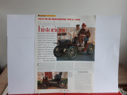 Delcampe - Vis à Vis De Dion Bouton Type G De 1900 - Coupure De Presse - Cars