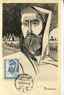 Delcampe - X17875 Nederland,maximum Card 16.VI,1954 First Day Postmark Dokkum,Bonifacius,Apostel De La Germanie, - Maximumkarten (MC)