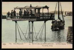 Delcampe - CPA Saint-Malo-Saint-Servan, Le Pont Roulant Sur La Côte D`Émeraude - Saint Servan