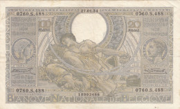 Delcampe - CRBX0174 BILLETE BELGICA 100 FRANCOS 1934 MBC - Autres & Non Classés