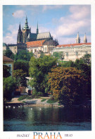 Delcampe - PRAGUE (République Tchèque) - Château De Prague (Pražský Hrad) Et Cathédrale Saint-Guy - CPM - Circulée 1997 - Tschechische Republik