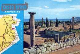 Delcampe - EMPÚRIES (Espagne) - Ruines D'Empúries (Ampurias), Costa Brava, Commune De L'Escala - CPM Multivues - Non Circulée - Gerona