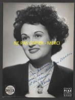 Delcampe - AUTOGRAPHE - TOHAMA CHANTEUSE FRANCAISE - FORMAT 18 X 24 CM - Altri & Non Classificati